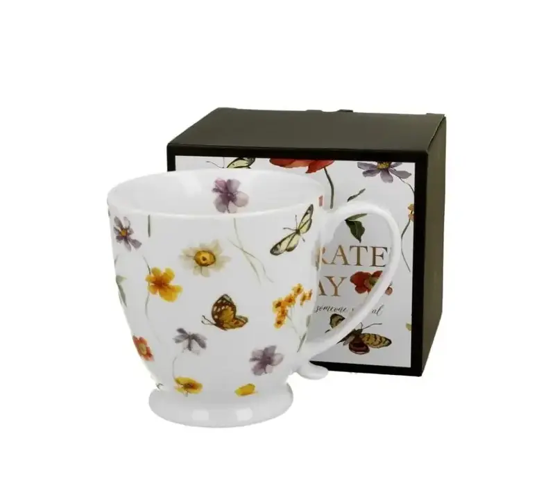 Flowers CELEBRATE TODAY, Becher mit Fuß, 480 ml, MARGARET-Geschenkbox