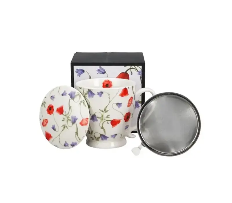 Flowers CELEBRATE TODAY, Tasse et infuseur, 480 ml, ANGELA, coffret cadeau