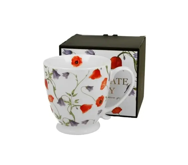 Flowers CELEBRATE TODAY, Becher mit Fuß, 480 ml, ANGELA, Geschenkbox