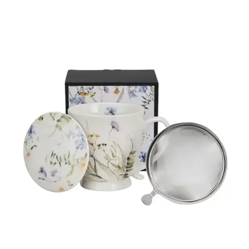 Flowers CELEBRATE TODAY, Mug en Infuser , 480 ml, MELODY giftbox 