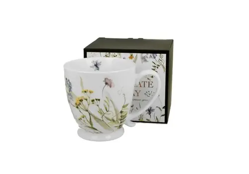 Duo Flowers CELEBRATE TODAY, Footed Mug, 480 ml, MELODY, giftbox