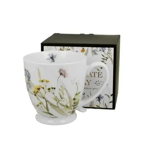 Flowers CELEBRATE TODAY, Becher mit Fuß, 480 ml, MELODY, Geschenkbox 