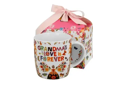 Duo Tasse 400 ml, GRANDMA, Geschenkbox mit Schleife