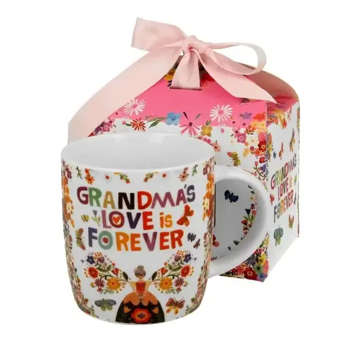 Tasse 400 ml, GRANDMA, coffret cadeau avec ruban 
