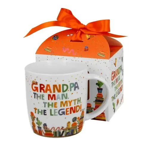 Tasse 400 ml, GRANDPA, Geschenkbox mit Schleife 