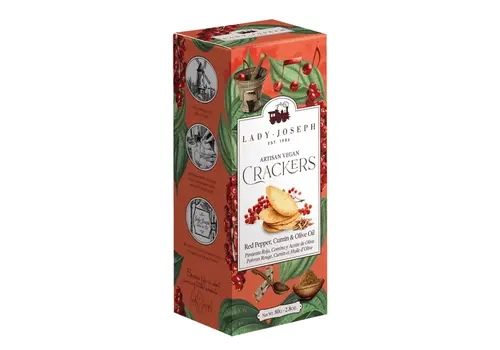 Lady Joseph Biscuit salé au poivre rose et au cumin 80 g