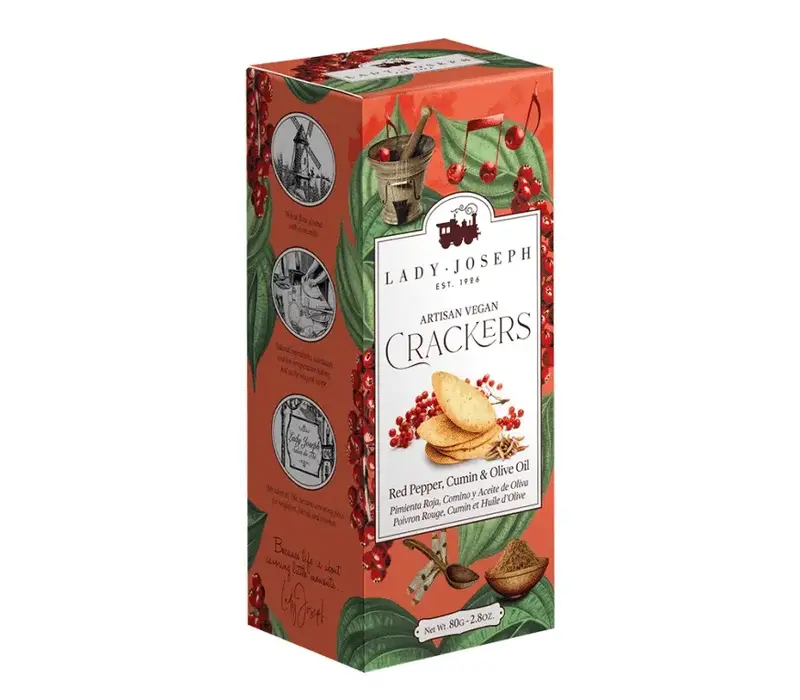 Crackers met roze peper en komijn 80 g