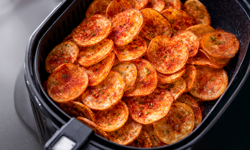 Airfryer paprika chips