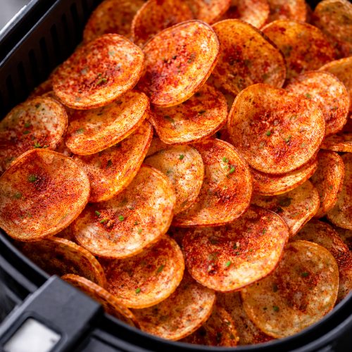 Airfryer paprika chips