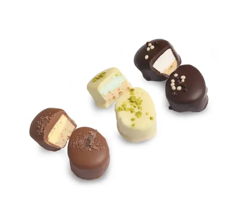 Œufs au lard, banane, pistache et vanille 120 g