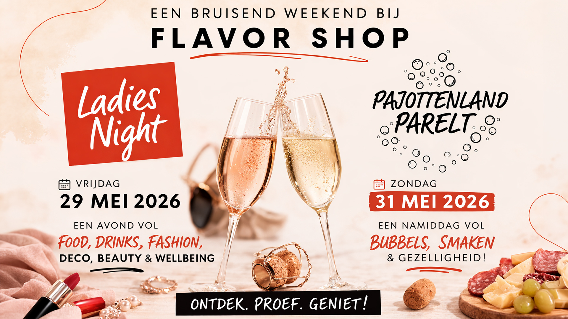 Een bruisend weekend: Ladies Night & Pajottenland Parelt
