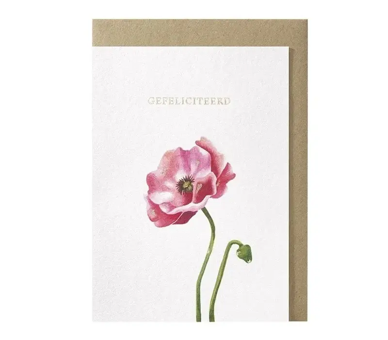 Gefeliciteerd wenskaart