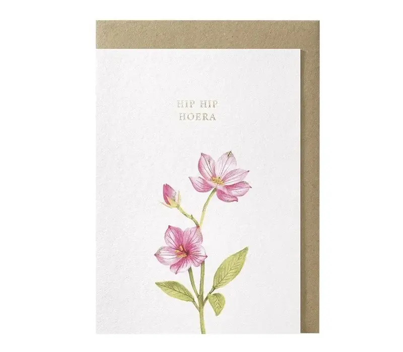 Hip hip hoera greeting card