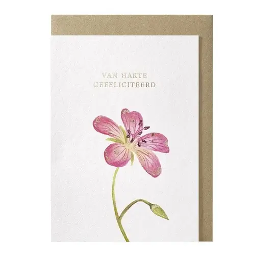 Van harte gefeliciteerd greeting card 