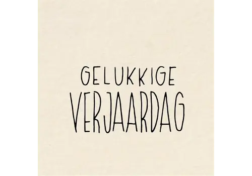 Papette Kadokaartje - Gelukkige verjaardag