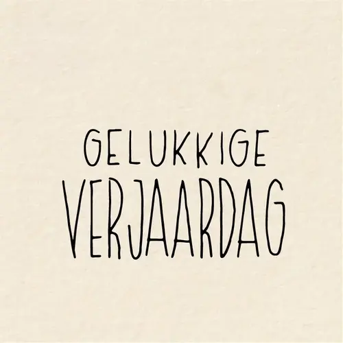 Kadokaartje - Gelukkige verjaardag 