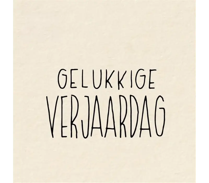 Carte cadeau - Gelukkige verjaardag