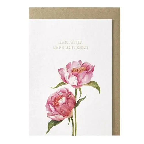 Carte de vœux Hartelijk gefeliciteerd 