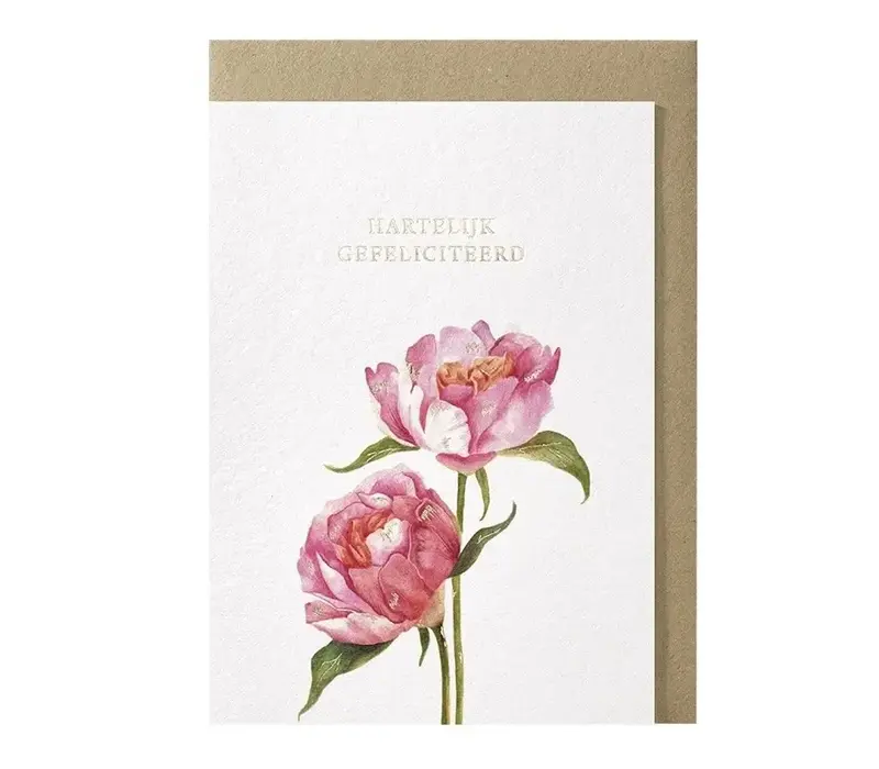 Carte de vœux Hartelijk gefeliciteerd
