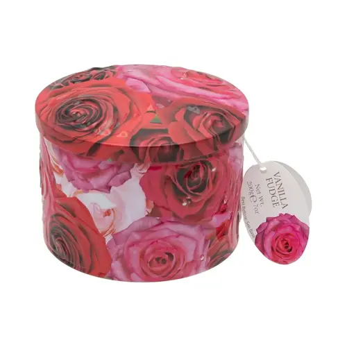 Fudge à la vanille en boîte roses - 200 g 