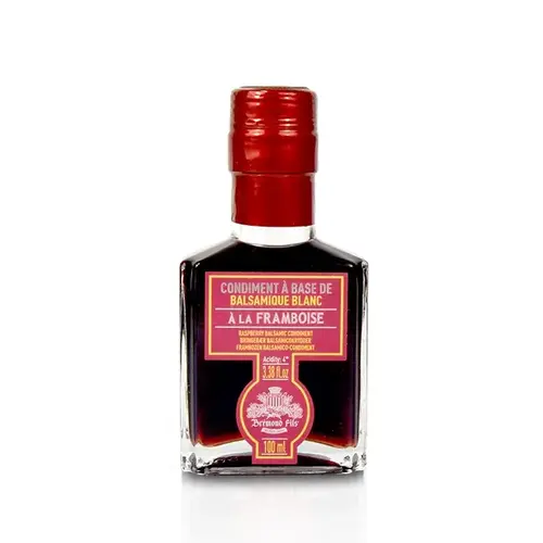 Vinaigre balsamique blanc à la framboise 10 cl 