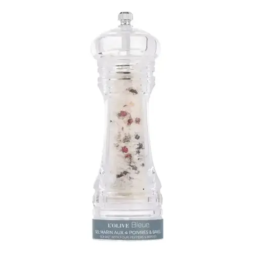 Sea salt with 4 berry pepper in a luxury grinder 45 g 