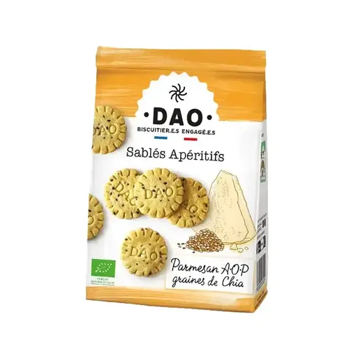 Vorspeisenkekse mit Parmesan und Chiasamen, 100 g 