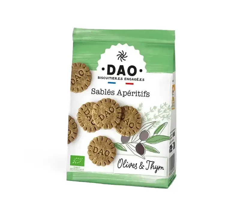 Aperitiefkoekjes met Zwarte olijf & tijm 100 g