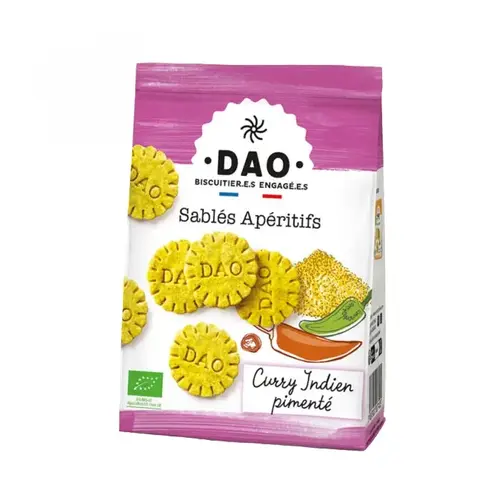Biscuits apéritifs au curry 100 g 
