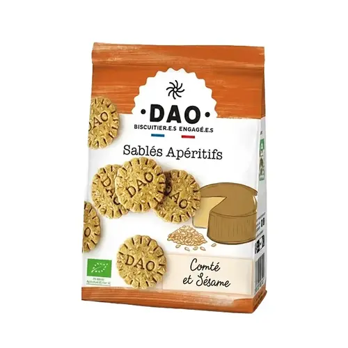 Biscuits apéritifs au Comté et au sésame 100 g 