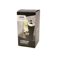 Shaker à cordonnier en acier inoxydable noir métallisé