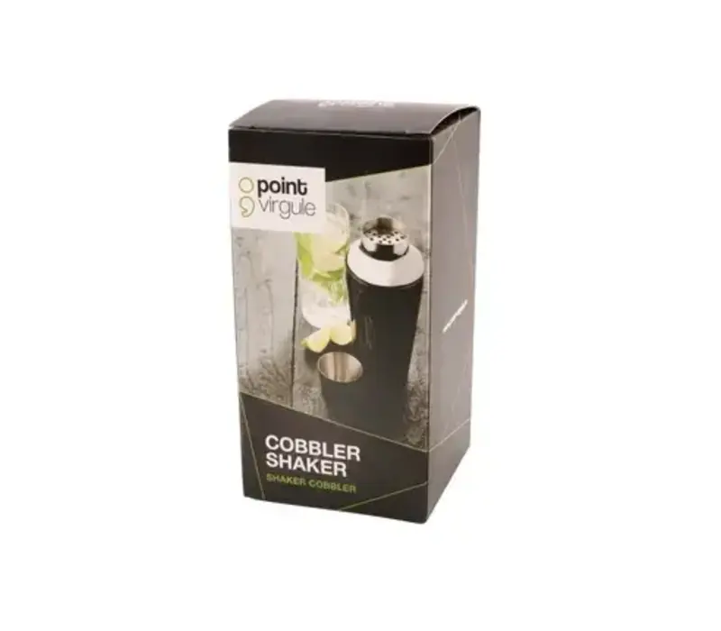 Cobbler Shaker Edelstahl Metallic Schwarz