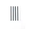 Kurze Cocktailstrohhalme aus Metall, schwarz, 14 cm – wiederverwendbar