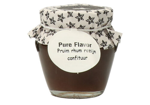 Pure Flavor Pflaumen-, Rum- und Rosinenmarmelade 106 g