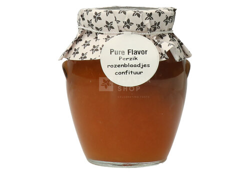 Pure Flavor Gele Perzik & Rozenblaadjes Confituur 375 g