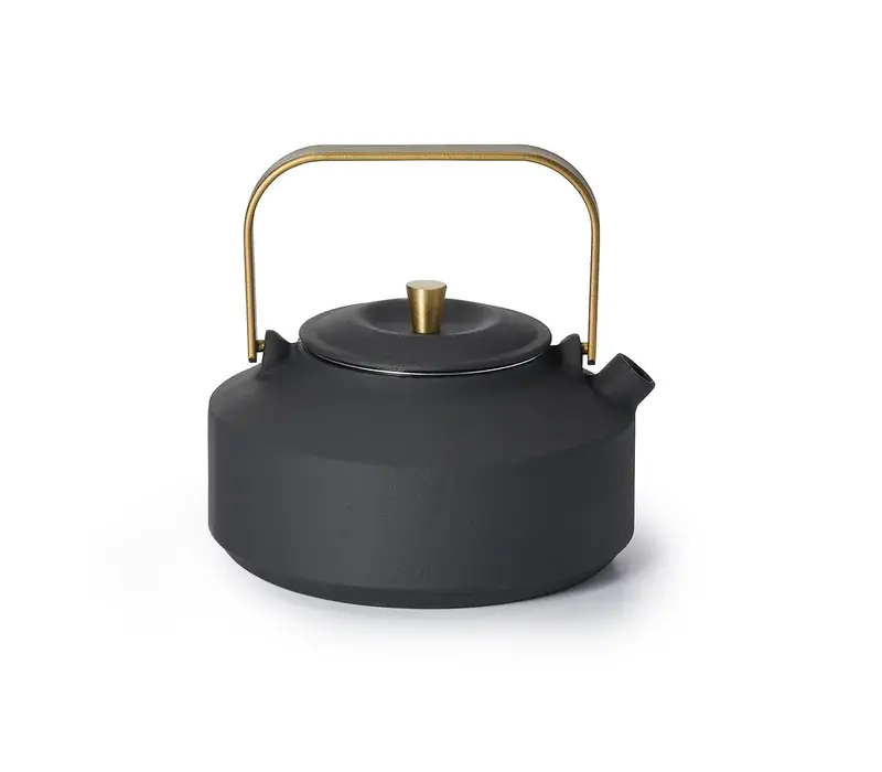 Théière avec filtre « Ning » - noir/or 0,8 L