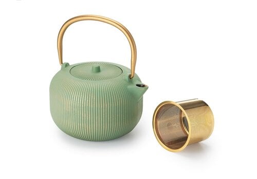 Teapot with filter "Yichu" - green-gold