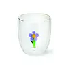 Doppelwandige Glas Flower 0,35 l