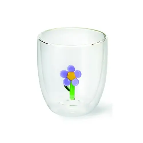 Dubbelwandig glas Flower 0.35 L 