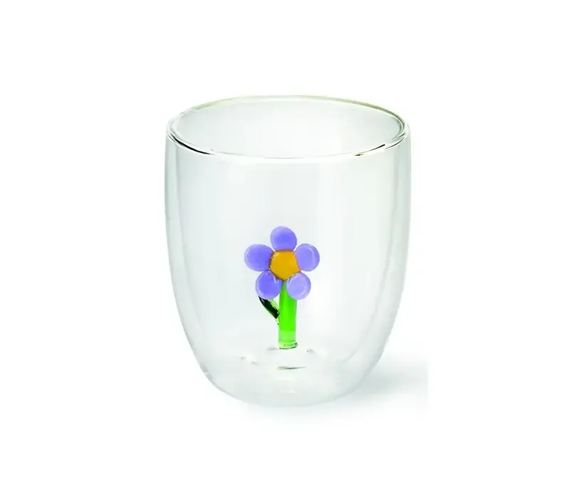 Dubbelwandig glas Flower 0.35 L