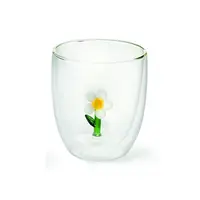Doppelwandige Glas Flower 0,35 l