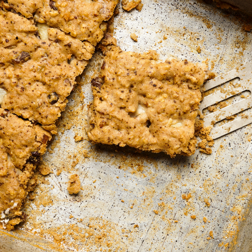 Verse perencrumble uit de oven 