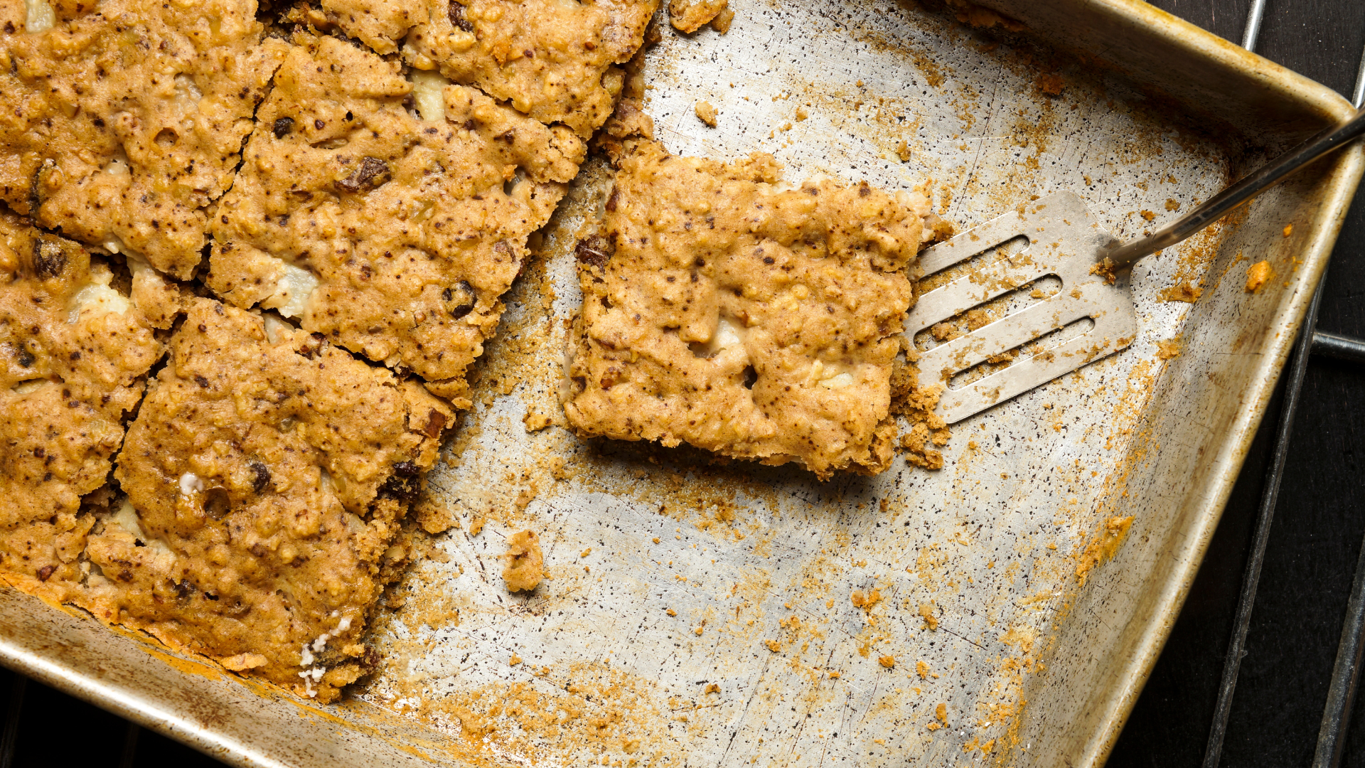 Verse perencrumble uit de oven 