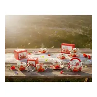 Flowers Barrel Mug en Infuser , 430 ml, Poppies, giftbox
