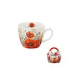 Duo Flowers Tasse 460 ml, Mohnblumen, Geschenkbox