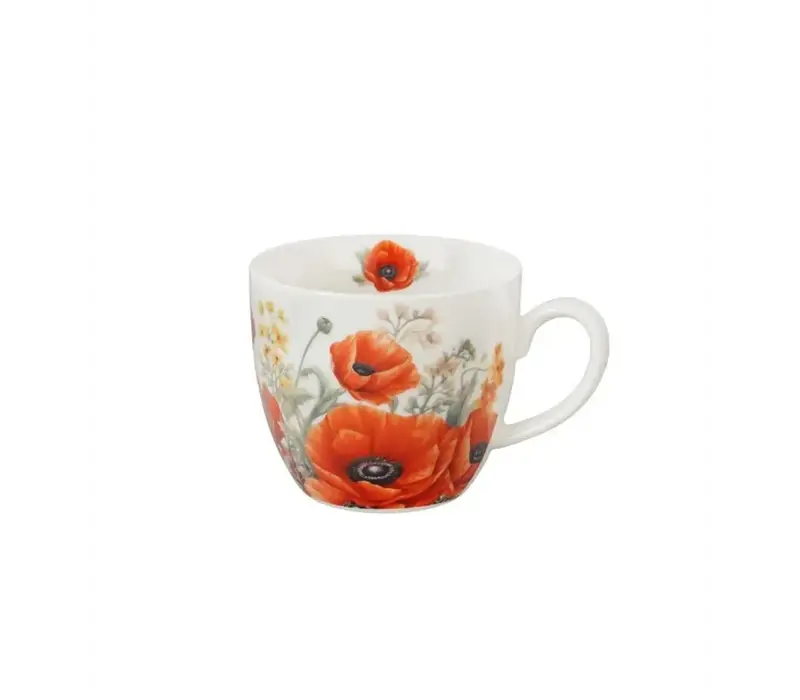 Flowers Mug 460 ml, Poppies, gift box