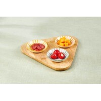 Copa aperitif set with serving board & 3x bowls D10cm x H2.5cm