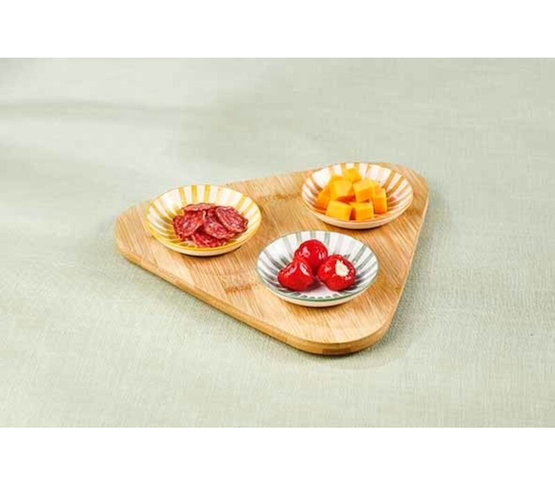 Aperoset Copa met serveerplank & 3x bowl D10cm x H2,5cm