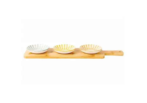 Cosy & Trendy Aperoset Copa met serveerplank & 3x bowl D10cm x H2cm
