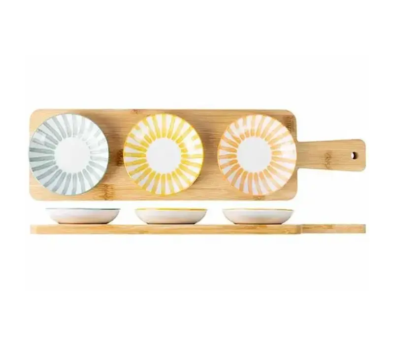 Aperoset Copa met serveerplank & 3x bowl D10cm x H2cm